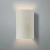 Ceramic Cylinder Outdoor Sconce - Large - Crackle