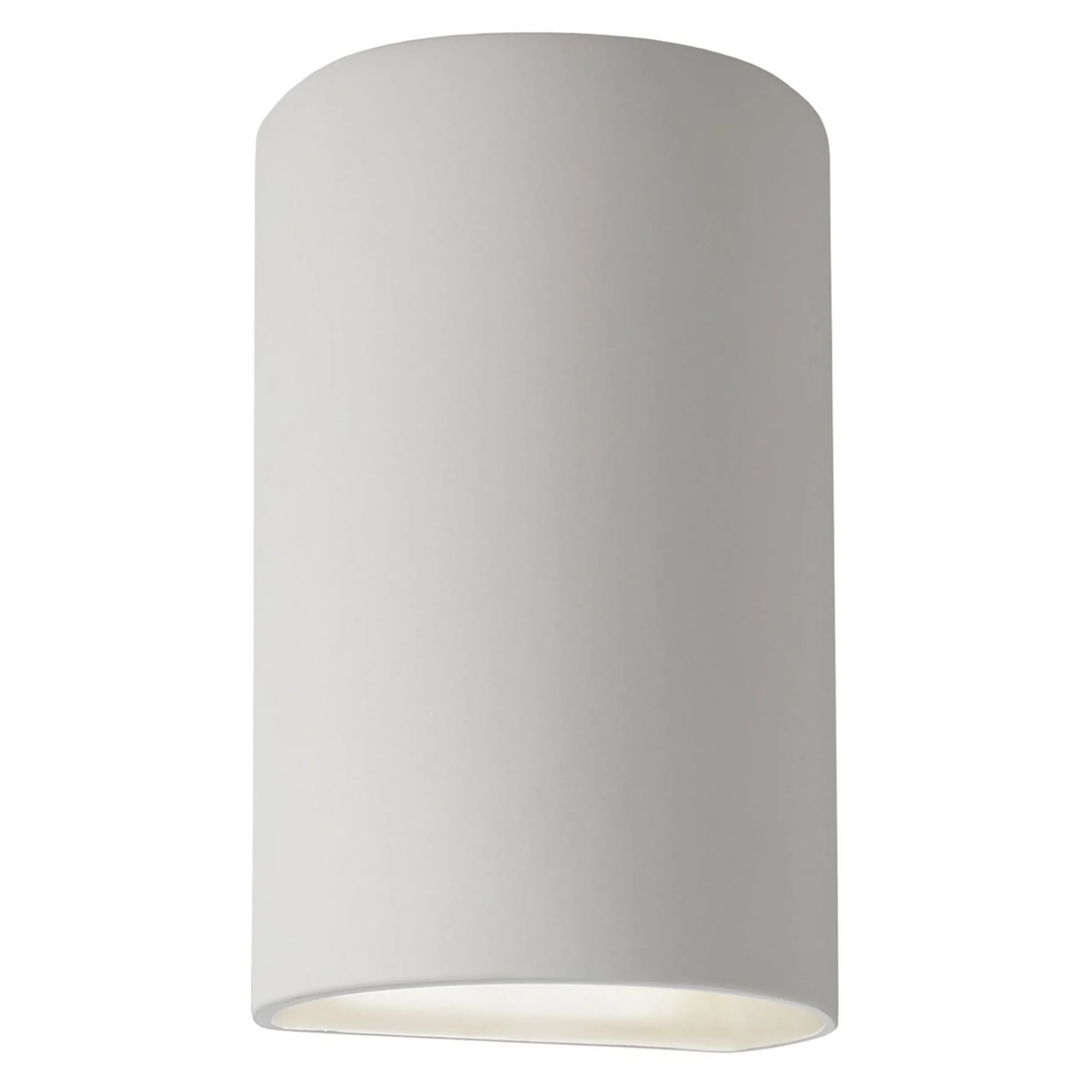 Ceramic Cylinder Sconce - Large - Bisque