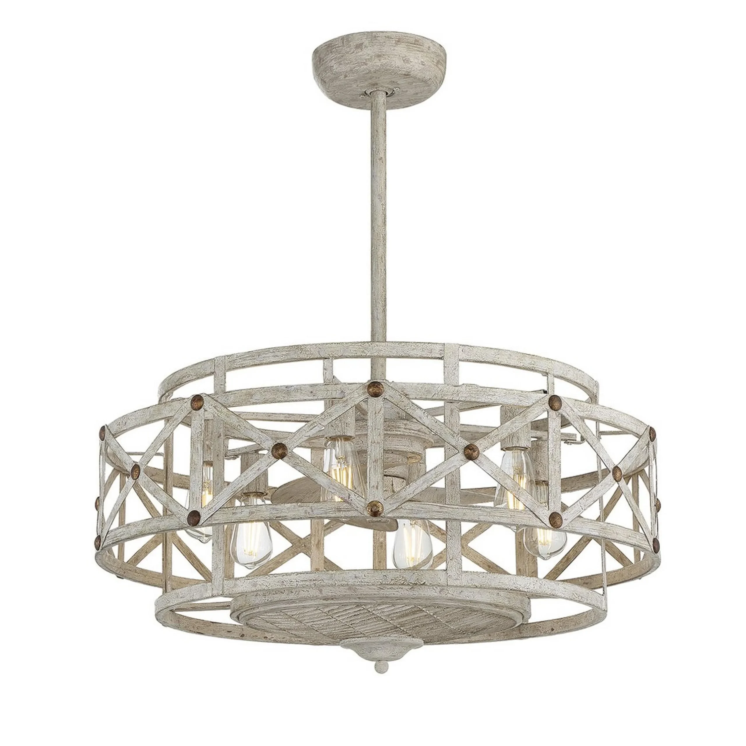 30" Charlotte Ceiling Fandelier