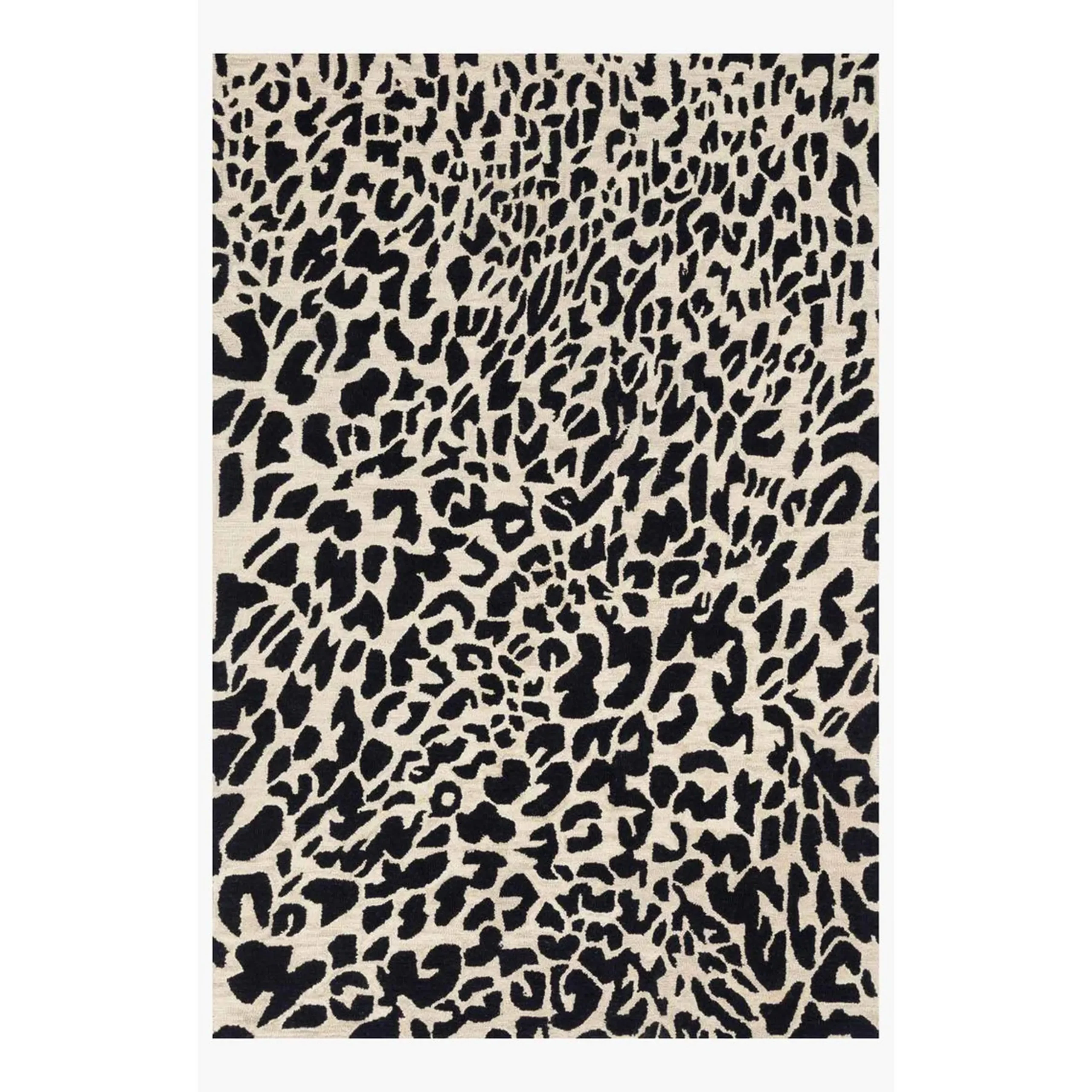 Cheerful Cheetah Hand-Hooked Rug