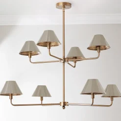 Chris Loves Julia Edie Two-Tier Chandelier - 8 Light