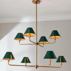 Chris Loves Julia Edie Two-Tier Chandelier - 8 Light