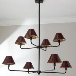 Chris Loves Julia Edie Two-Tier Chandelier - 8 Light