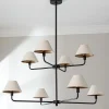 Chris Loves Julia Edie Two-Tier Chandelier - 8 Light