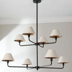 Chris Loves Julia Edie Two-Tier Chandelier - 8 Light