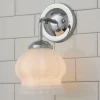 Chris Loves Julia Marlo Bath Sconce - Milk Glass