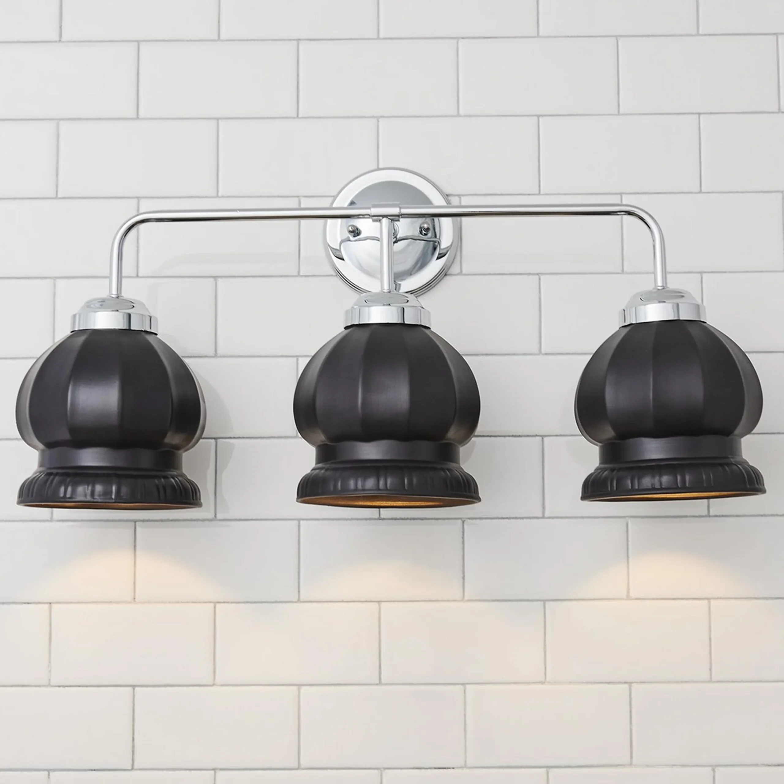 Chris Loves Julia Marlo Vanity Light - 3 Light - Ceramic