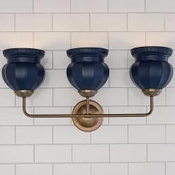 Chris Loves Julia Marlo Vanity Light - 3 Light - Ceramic