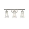 Cinematheque Ribbed Glass Vanity Light - 3 Light