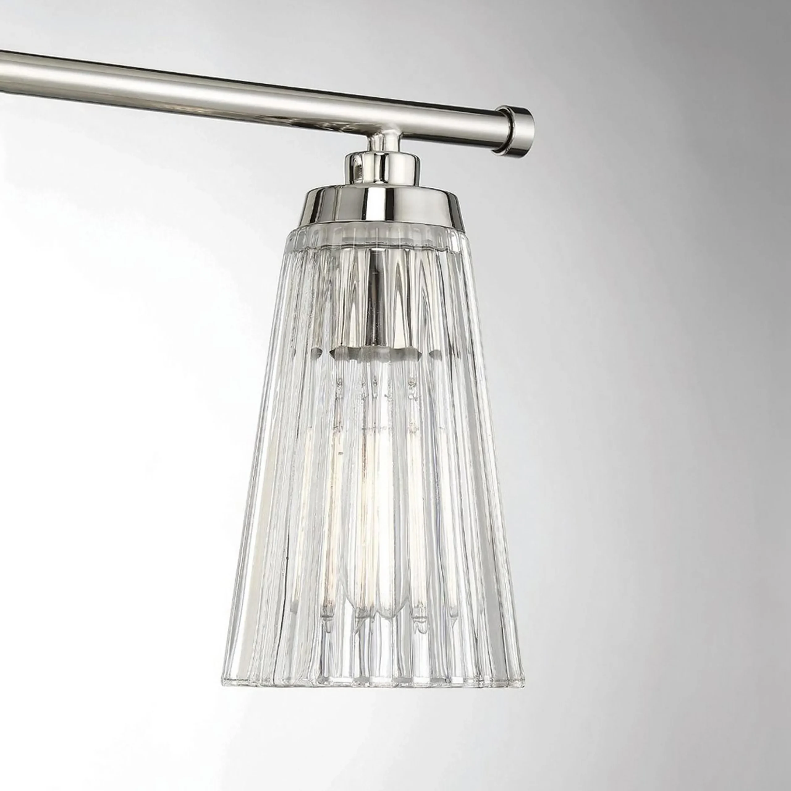 Cinematheque Ribbed Glass Vanity Light - 3 Light