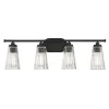 Cinematheque Ribbed Glass Vanity Light - 4 Light