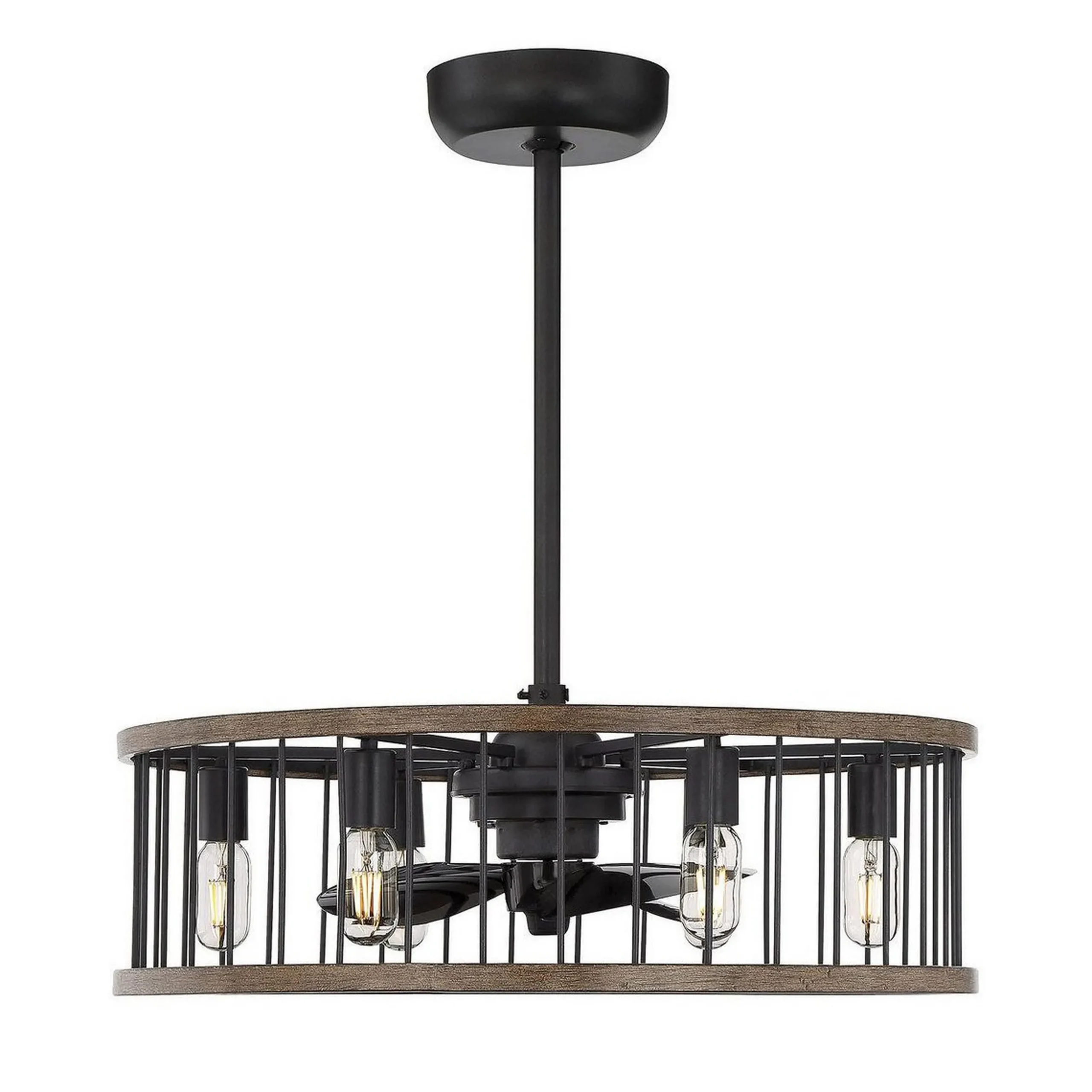 26" City Cage LED Ceiling Fandelier