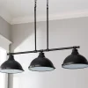 Classic Dome Metal Island Chandelier - 3 Light