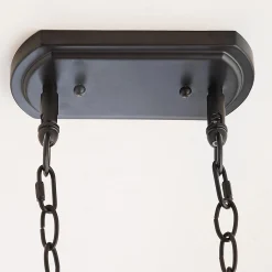 Classic Dome Metal Island Chandelier - 3 Light