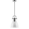 Classic Dome Shade Pendant Light with Rod - Small