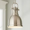 Classic Dome Shade Pendant Light with Rod - Small