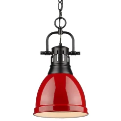 Classic Dome Shade Pendant Light with Chain - Small