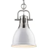 Classic Dome Shade Pendant Light with Chain - Small