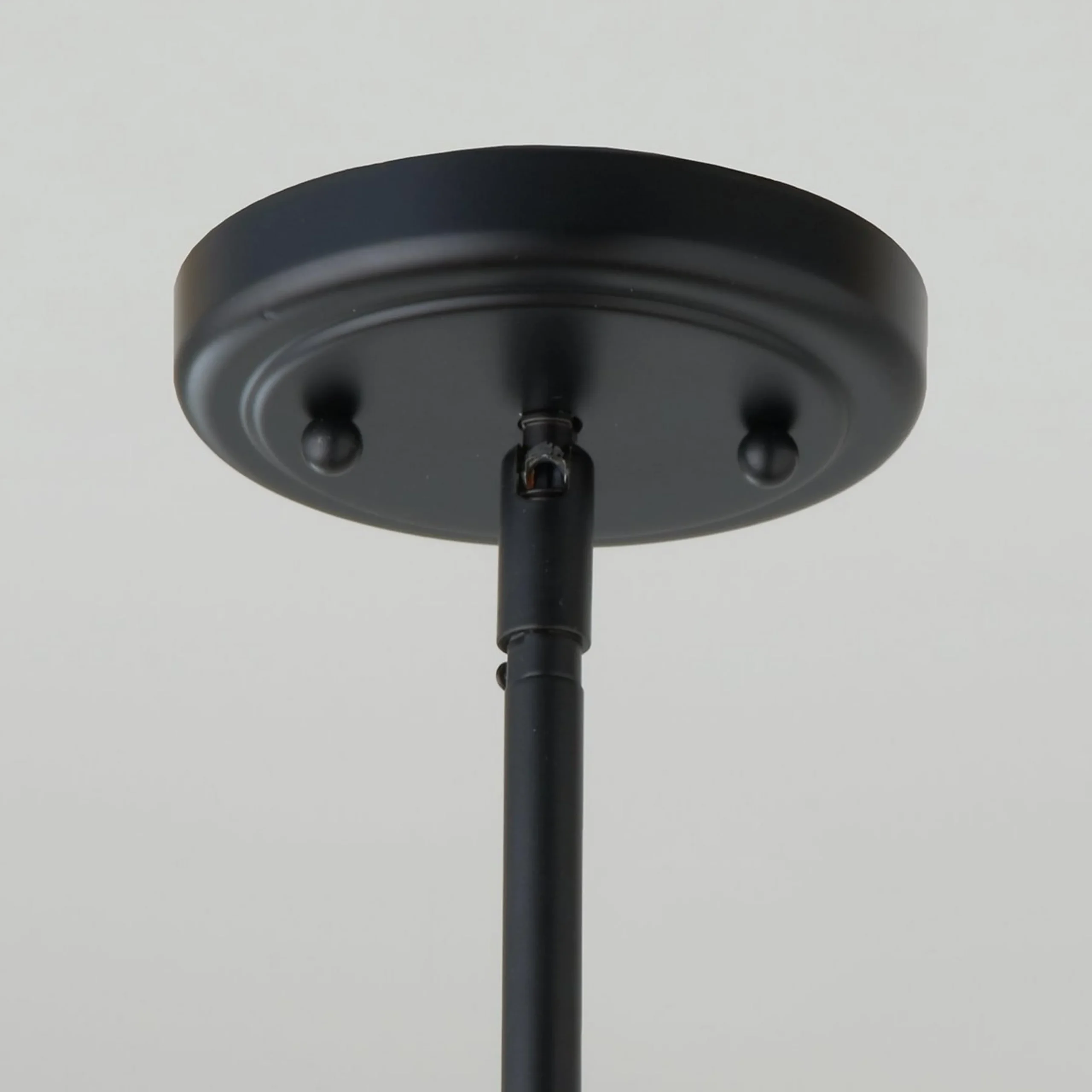 Classic Dome Shade Pendant Light with Rod - Large