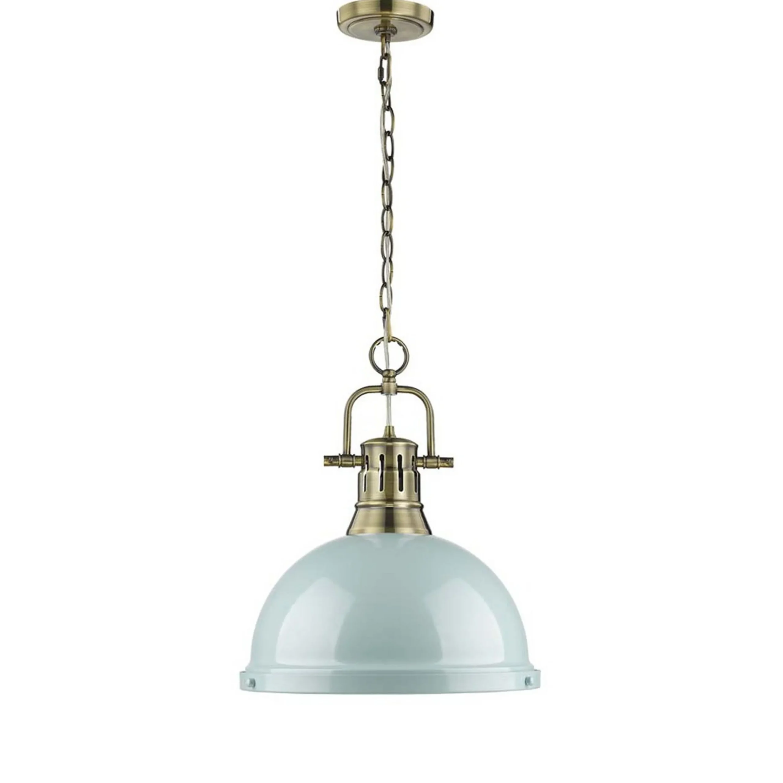 Classic Dome Shade Pendant Light with Chain - Large
