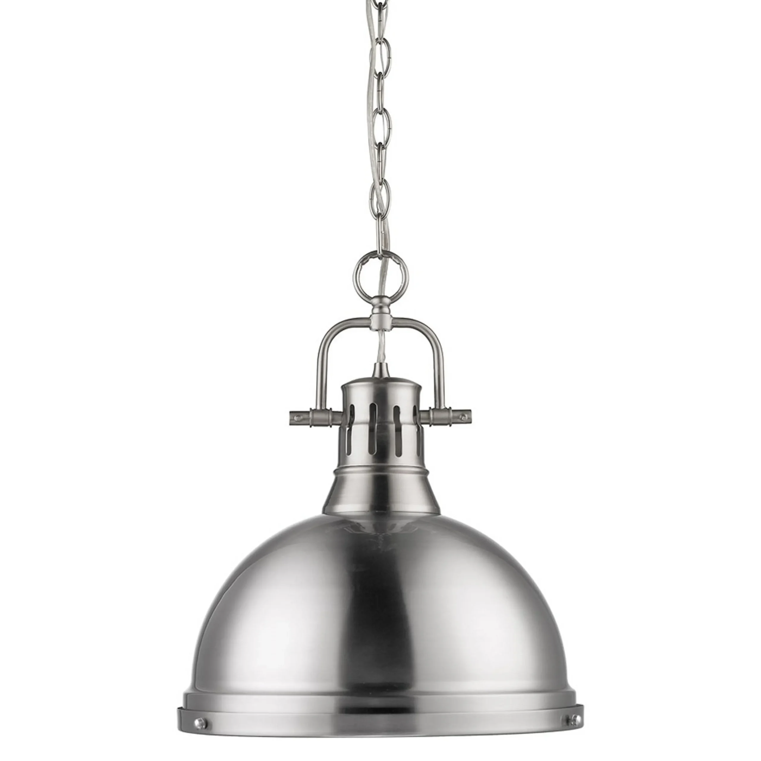 Classic Dome Shade Pendant Light with Chain - Large