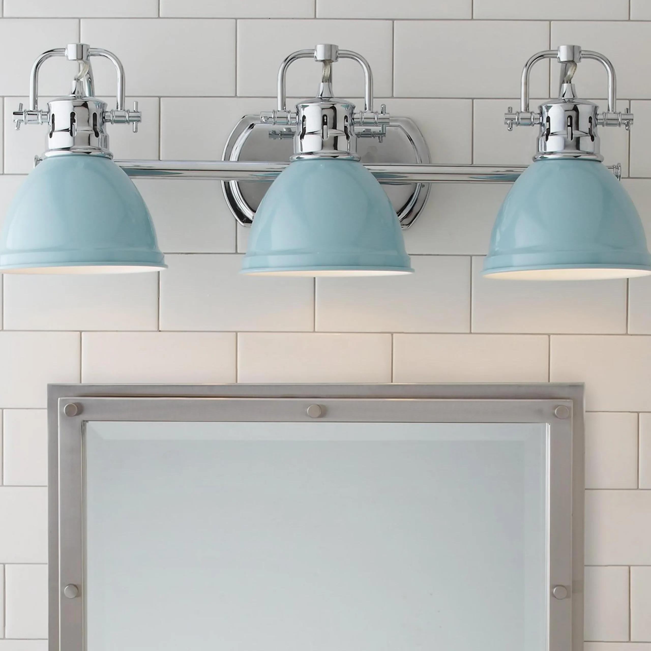 Classic Dome Shade Vanity Light - 3 Light