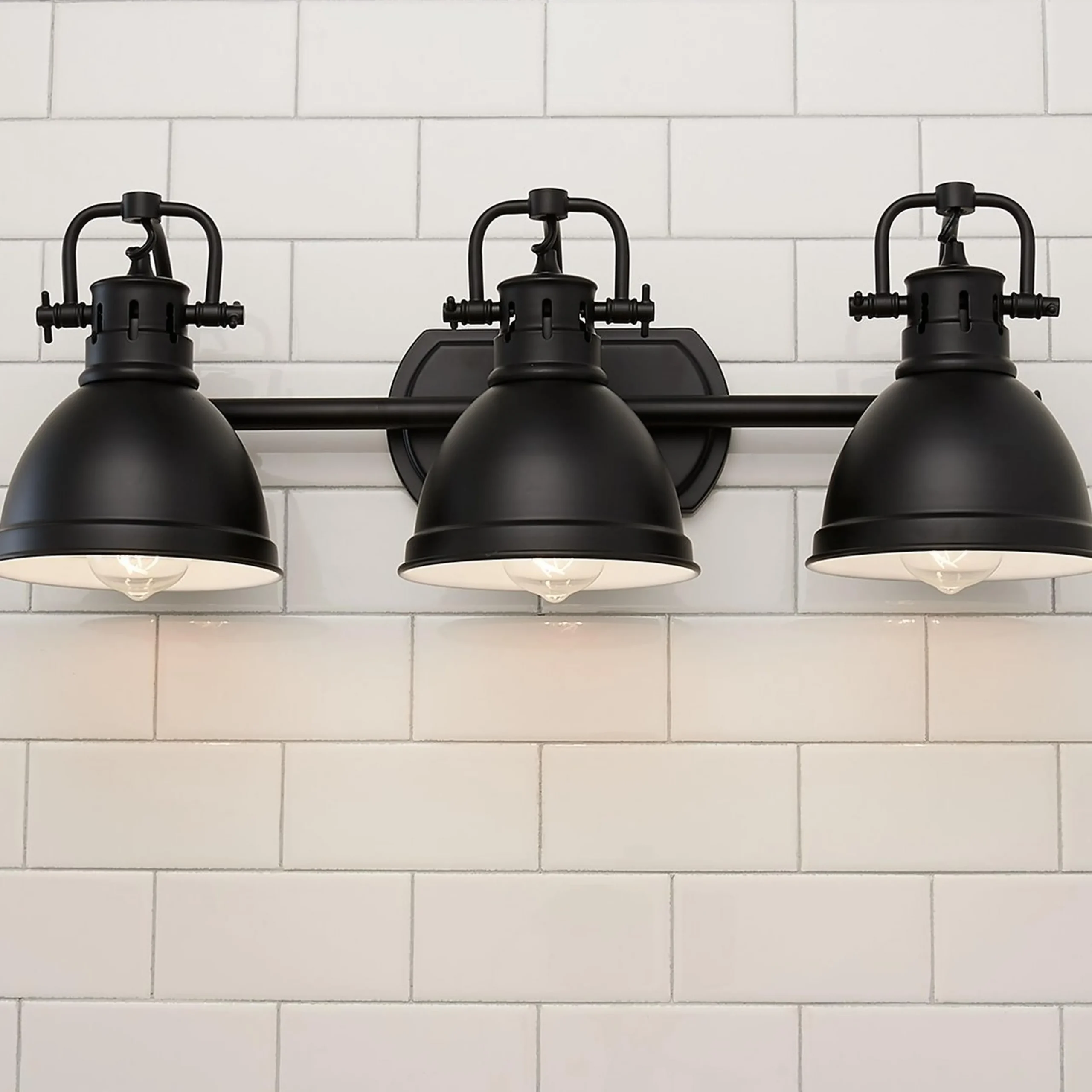 Classic Dome Shade Vanity Light - 3 Light