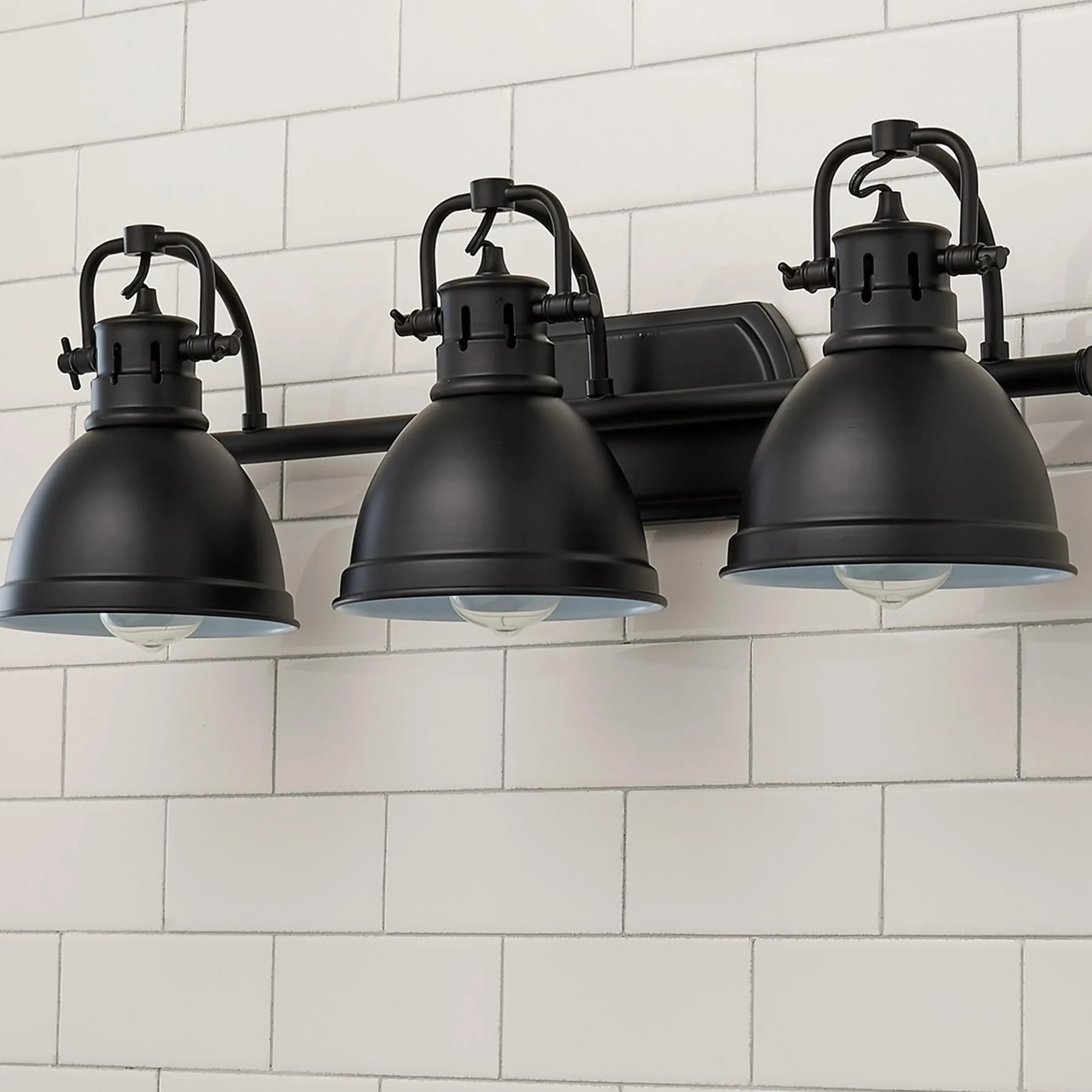 Classic Dome Shade Vanity Light - 3 Light