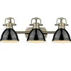 Classic Dome Shade Vanity Light - 3 Light