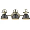 Classic Dome Shade Vanity Light - 3 Light