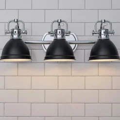 Classic Dome Shade Vanity Light - 3 Light