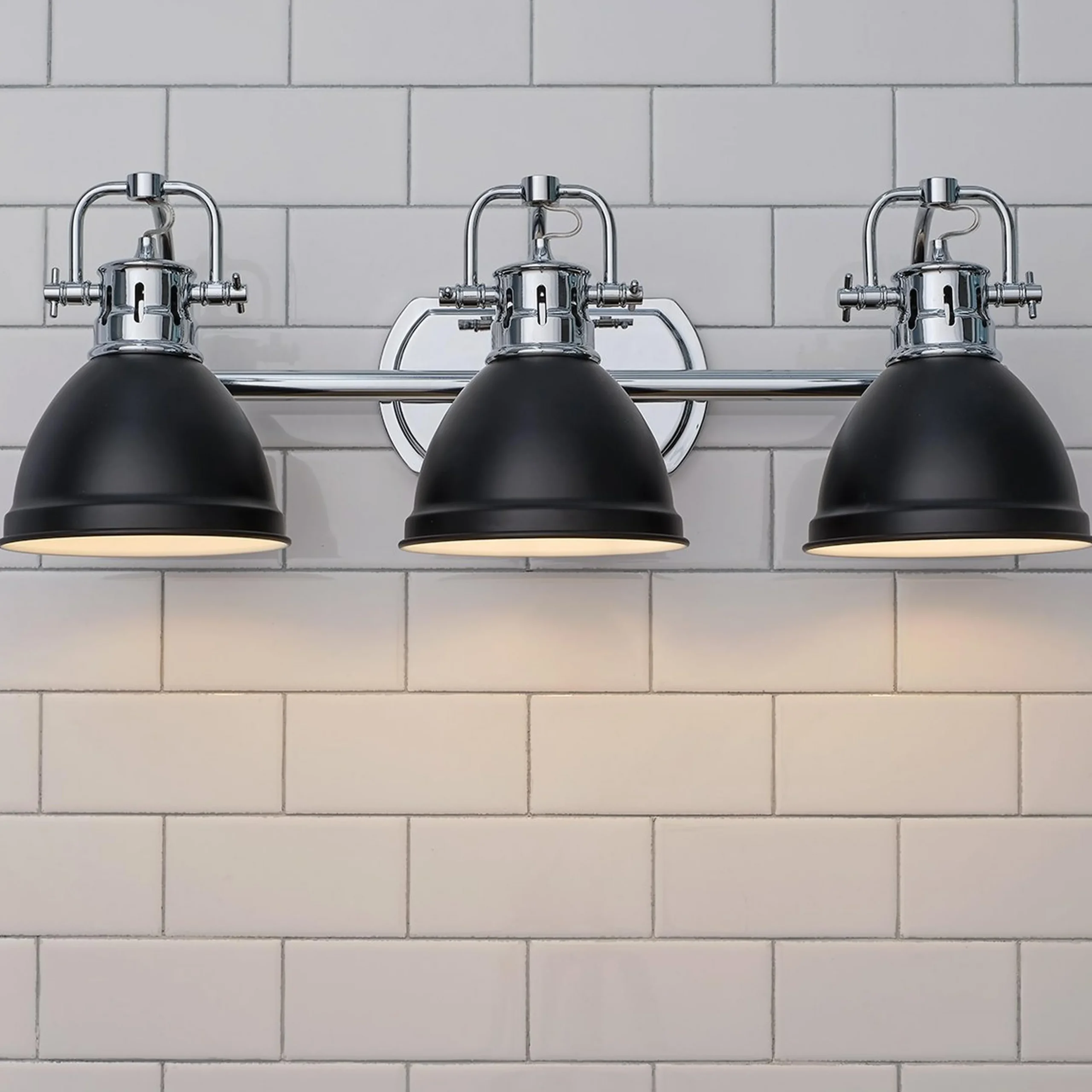 Classic Dome Shade Vanity Light - 3 Light