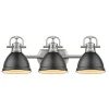 Classic Dome Shade Vanity Light - 3 Light