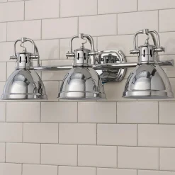 Classic Dome Shade Vanity Light - 3 Light