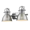 Classic Dome Shade Vanity Light - 2 Light