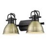 Classic Dome Shade Vanity Light - 2 Light