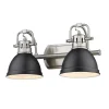 Classic Dome Shade Vanity Light - 2 Light