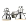 Classic Dome Shade Vanity Light - 2 Light