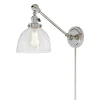 Clear Glass Dome Swivel Swing Arm