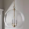 Clear Glass Sphere Chandelier