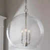 Clear Glass Sphere Chandelier