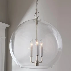 Clear Glass Sphere Chandelier