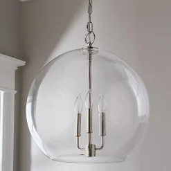Clear Glass Sphere Chandelier