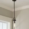 Clear Glass Vial Pendant Light