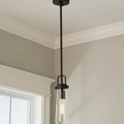 Clear Glass Vial Pendant Light