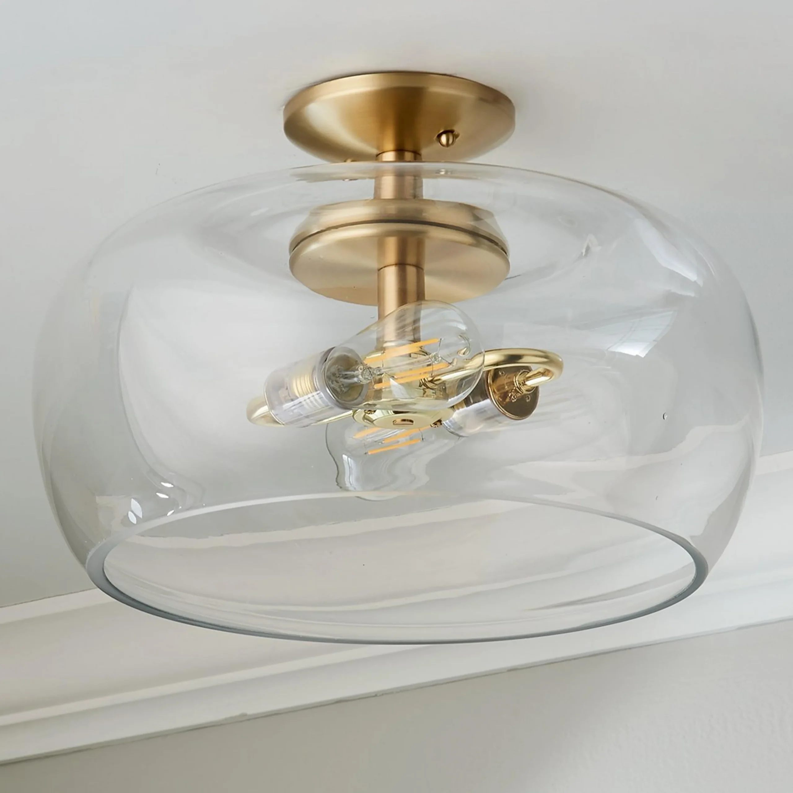 Clearly Cool Semi-Flush Ceiling Light