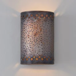Colonial Metalcrafts Hammered Copper Indoor Sconce