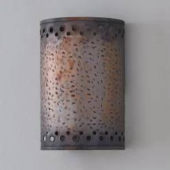 Colonial Metalcrafts Hammered Copper Indoor Sconce