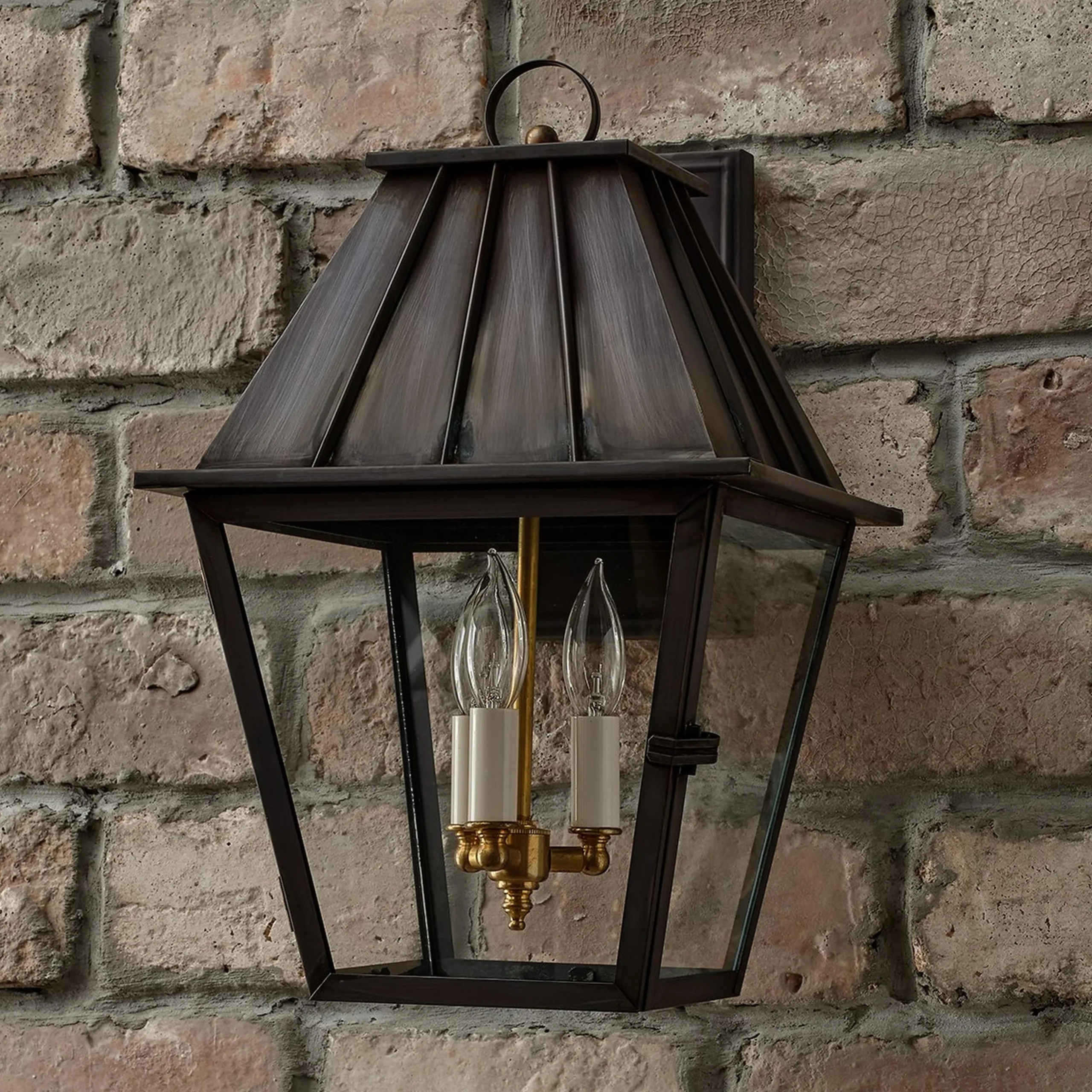 Colonial Metalcrafts Mansard Outdoor Carriage Light - Large