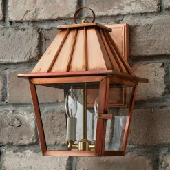 Colonial Metalcrafts Mansard Outdoor Carriage Light - Small
